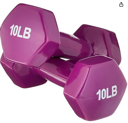 Basics Vinyl Coated Dumbbell Hand Weights