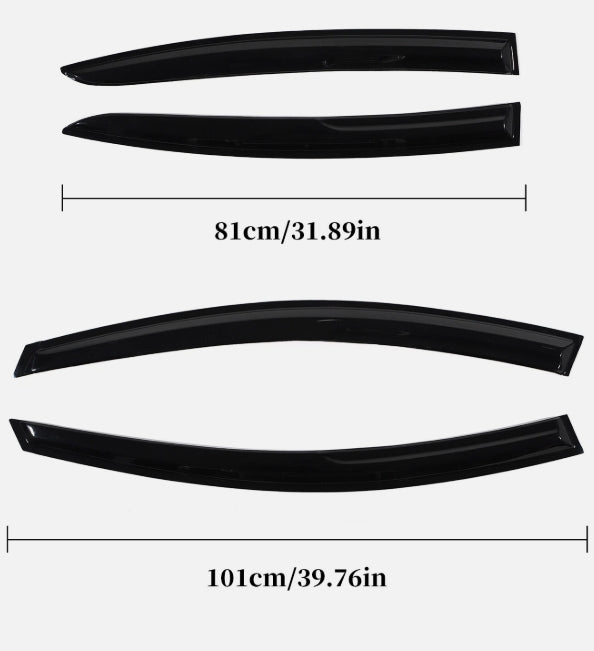 Fits For Hyundai Elantra 17-20 Acrylic Window Visor Sun Rain Deflector Guard.