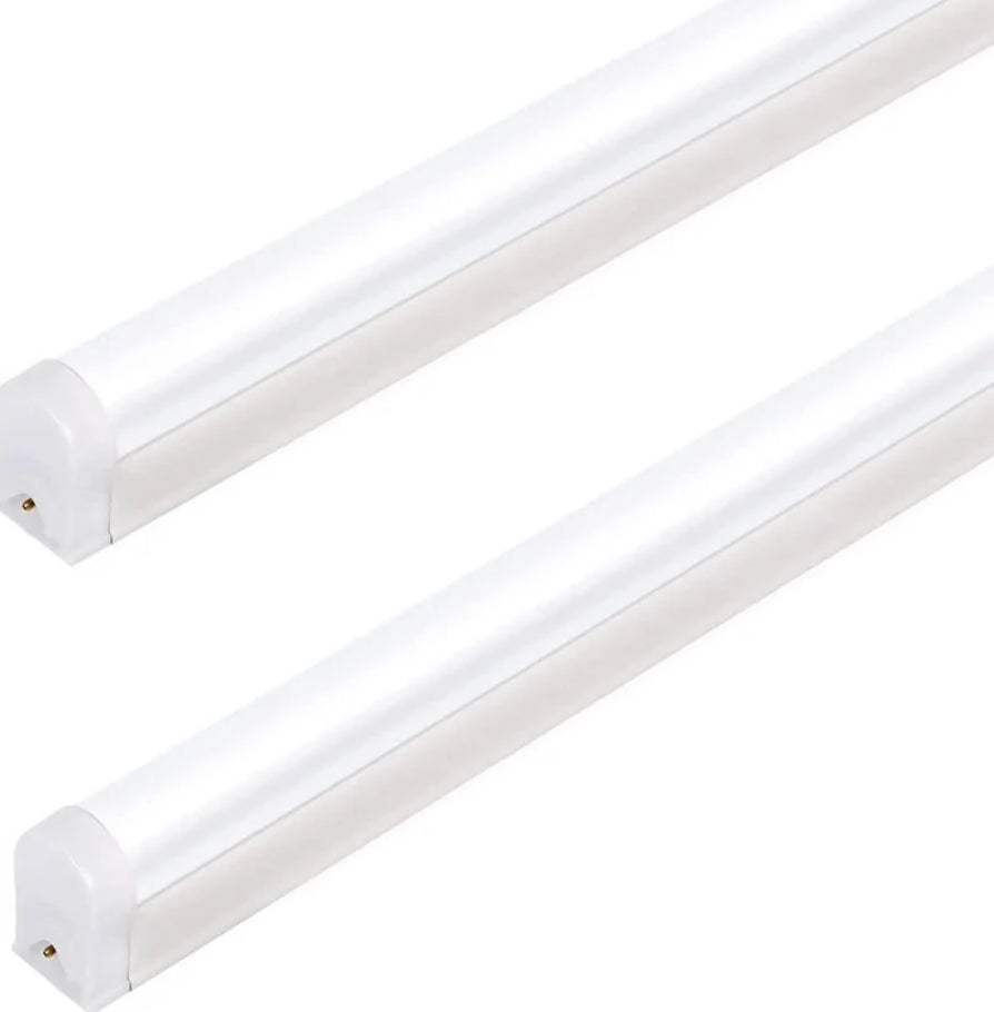 HLED Shop Light 4FT, T5 Integrated Single Fixture, 22W, 2200lm, 6500K Super Bright White, Linkable Shop Light, Utility Shop Lights, Corded Electric with Built-in ON/Off Switch