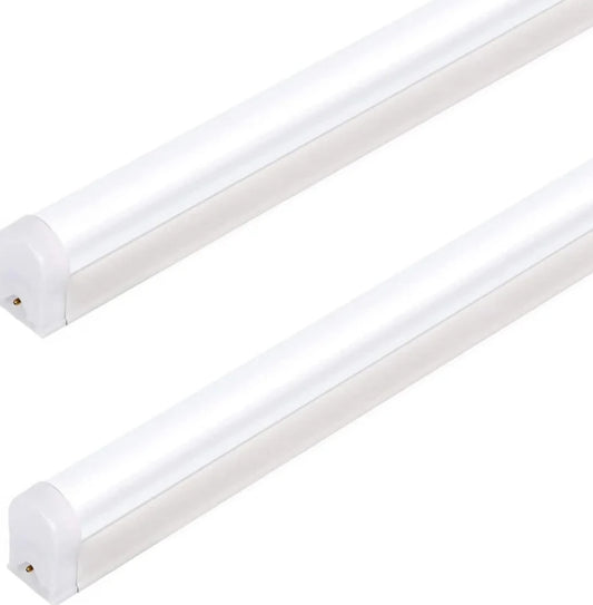 HLED Shop Light 4FT, T5 Integrated Single Fixture, 22W, 2200lm, 6500K Super Bright White, Linkable Shop Light, Utility Shop Lights, Corded Electric with Built-in ON/Off Switch