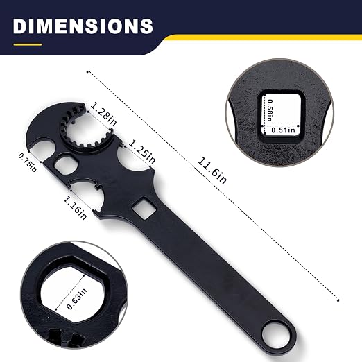 Lock Spanner Wrench for Nut Removal and Installation, Automotive Repairs
