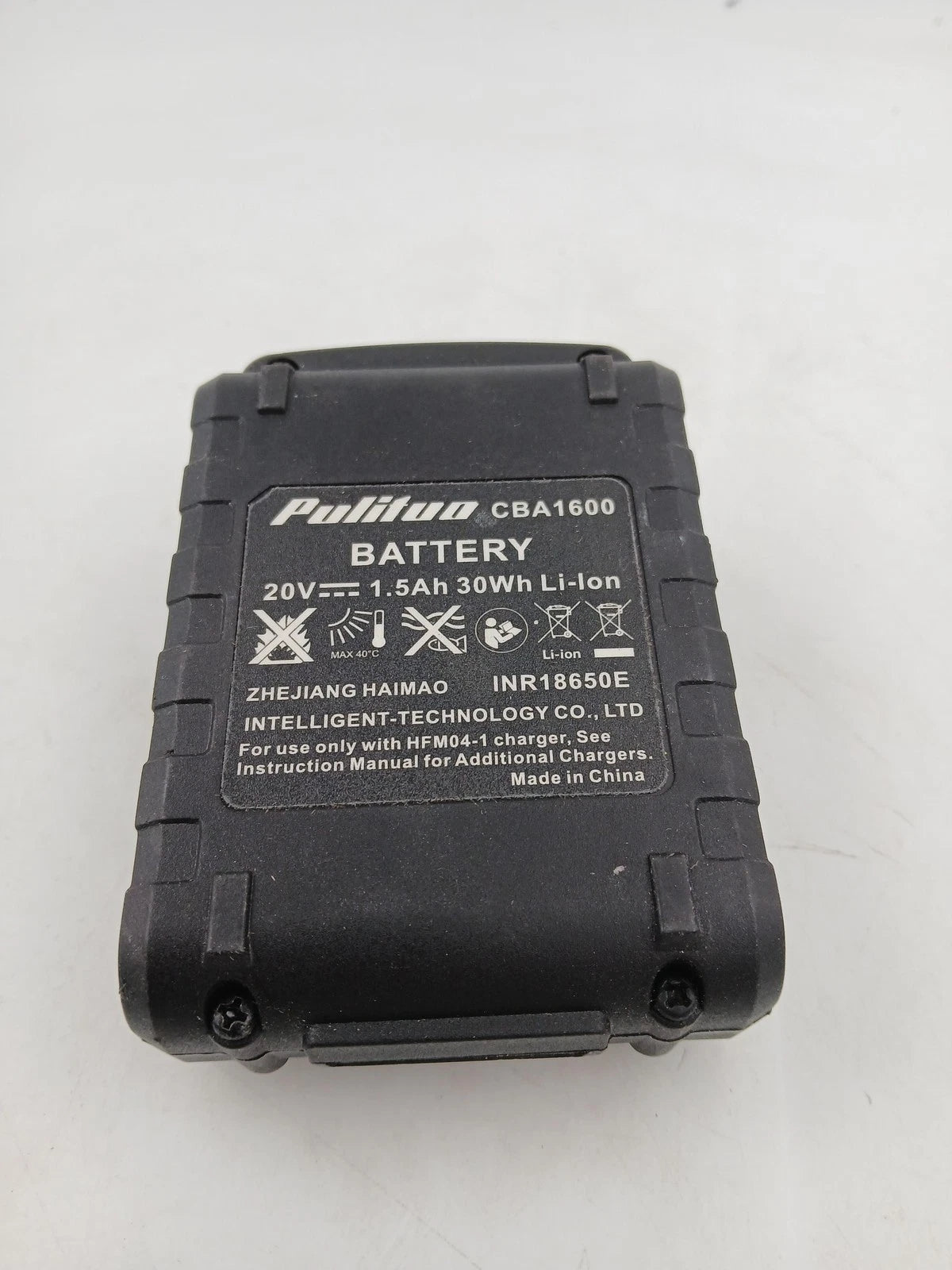 Pulituo 20V Li-Ion Battery CBA1600 1.5Ah 30Wh Black Rechargeable Tool Pack
