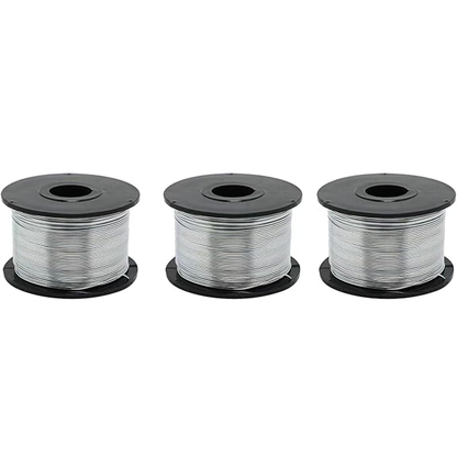 3 Rolls Stainless Steel Rebar Tie Coil, 1/32" 0.8mm 360FT, Automatic Rebar Tie Wire Twister