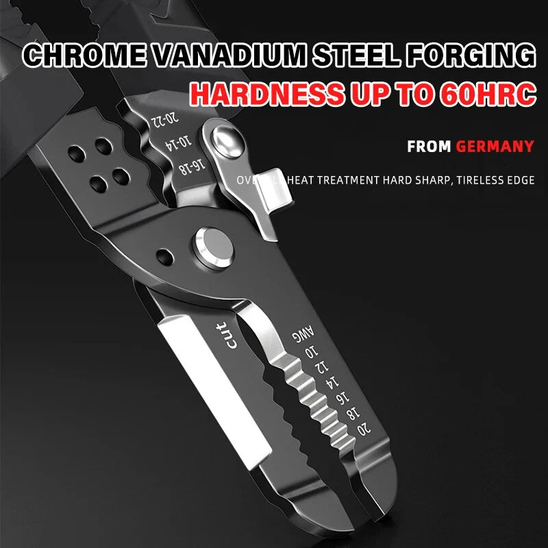 AIRAJ Electric Stripper Pliers，multifunction Hand Tools Choice，tools for Mechanic，toughbuilt Crimper and Stripping Specialized