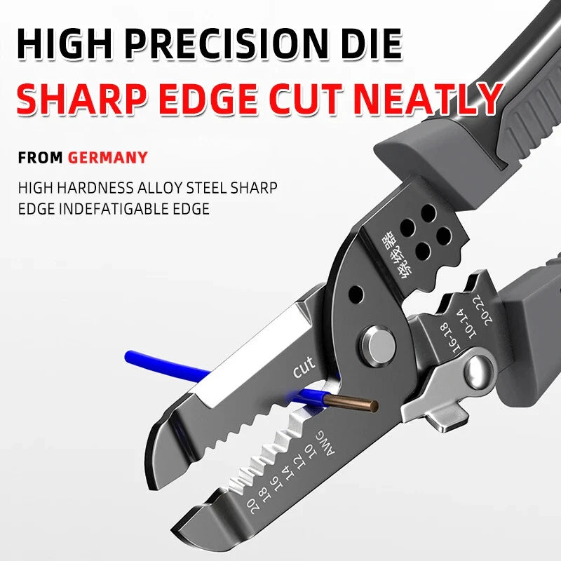AIRAJ Electric Stripper Pliers，multifunction Hand Tools Choice，tools for Mechanic，toughbuilt Crimper and Stripping Specialized