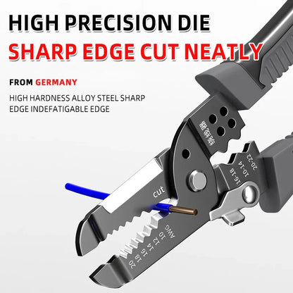 AIRAJ Electric Stripper Pliers，multifunction Hand Tools Choice，tools for Mechanic，toughbuilt Crimper and Stripping Specialized