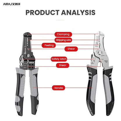 AIRAJ Electric Stripper Pliers，multifunction Hand Tools Choice，tools for Mechanic，toughbuilt Crimper and Stripping Specialized