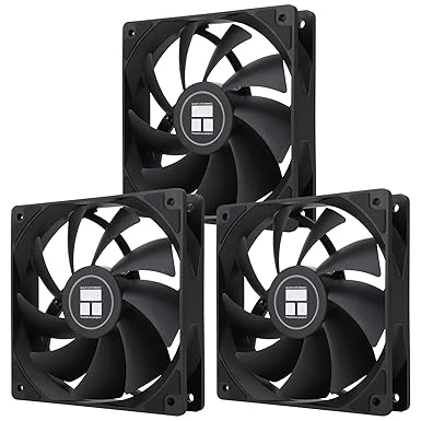 Thermalright TL-C12C X3 CPU Fan 120mm Case Cooler Fan, 4pin PWM Silent Computer Fan with S-FDB Bearing Included, up to 1550RPM Cooling Fan (3 Quantities)