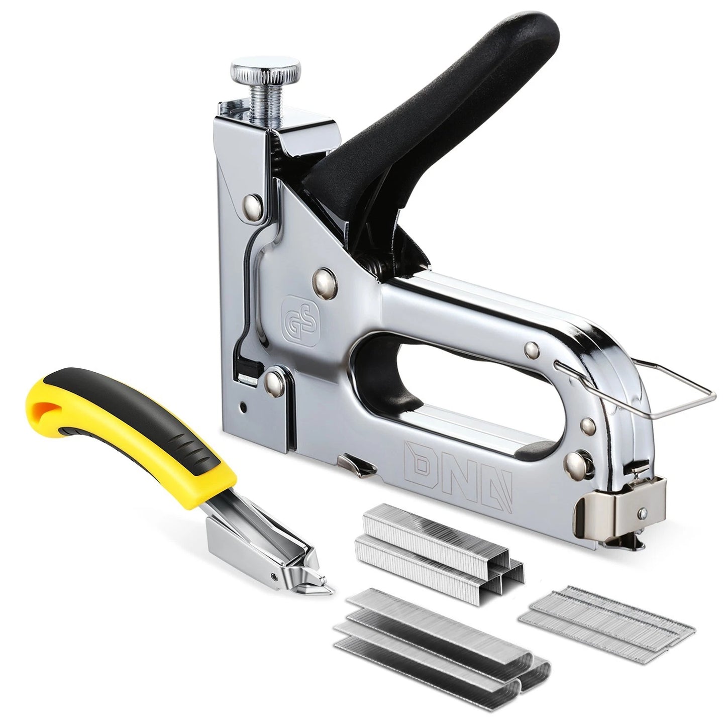 T50 T18 Brad/Pin Nail 3-In-1 Staple Nail Gun Only, (No Accessories Included)