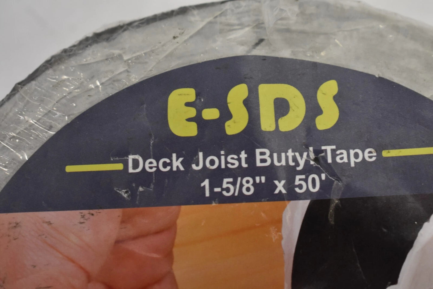 E-SDS Joist Tape for Decking Butyl Joist Tape 1-5/8" x 50' (4.13cm x 15.24m) Deck Beams