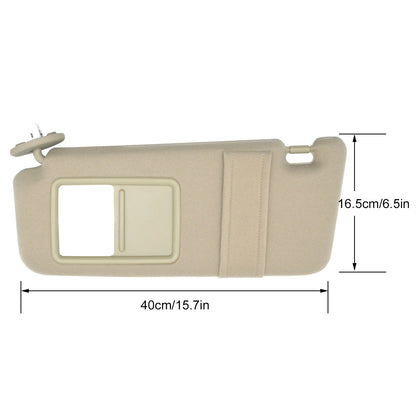 Car Blind Sun Visor Beige Car Front Sun Visor Left Side Sunshade Window Cover Shade with Sunroof Auto Accessories Replacement for Toyota for VENZA 2009-2016 Polarized Sun Visor