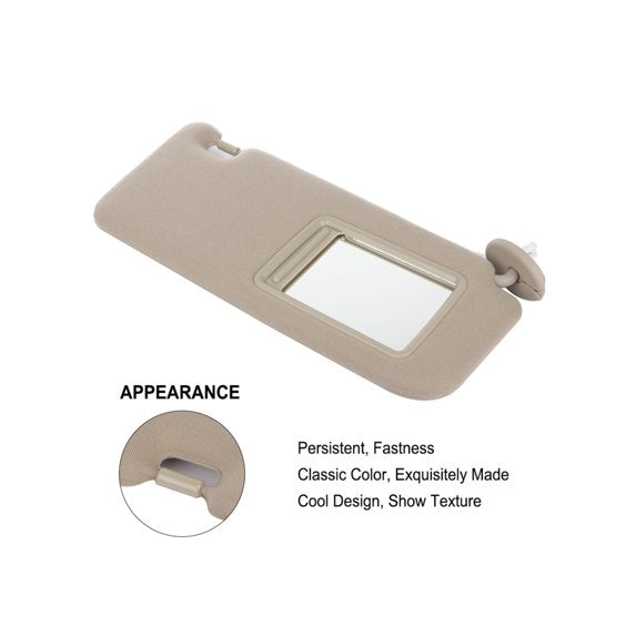 Car Blind Sun Visor Beige Car Front Sun Visor Right Side Sunshade Window Cover Shade with Sunroof Auto Accessories Replacement for Toyota for VENZA 2009-2016 Polarized Sun Visor