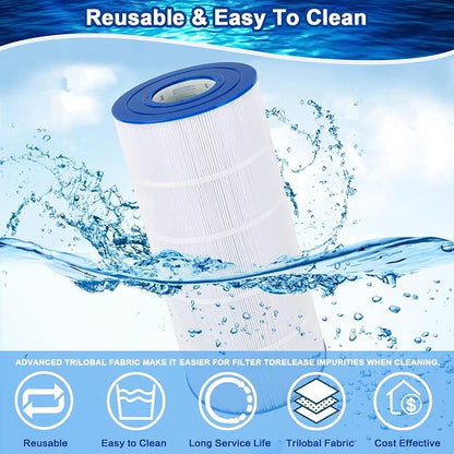 CC1500e Pool Filter Cartridge Compatible with Hayward X-Stream CC1500, CCX1500RE, Pleatco PXST150, Unicel C-8316, Filbur FC-1286, 817-0150P, Ultral-B3, Waterway Pro Clean, 150 sq.ft, 1 Pack