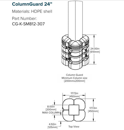 McCue 24" Column Guard (CG-K-SM812-307)