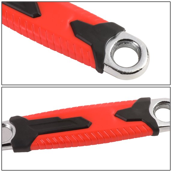 DNA Motoring 4Pcs 6"+8"+10"+12" Chrome Vanadium Steel 0.75" to 1.5" Jaw Openning Rubber Grip Adjustable Wrench Repair Tool Set