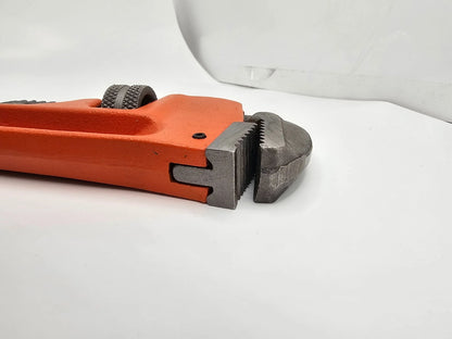 Horusdy 10" Heavy Duty Pipe Wrench Tool Soft Grip Plumbing Tool Orange/Black