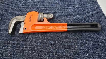Horusdy 12" Heavy Duty Pipe Wrench Tool Adjustable Soft Grip Plumbing