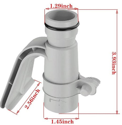 Swimming Pool Hose Support Bracket with Pipe Clamp Mounting Replacement for Above Ground Pool Setup (1 piece)