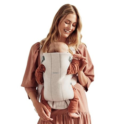 BabyBjorn Baby Carrier Mini, 3D Jersey, Light Beige