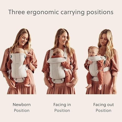 BabyBjorn Baby Carrier Mini, 3D Jersey, Light Beige