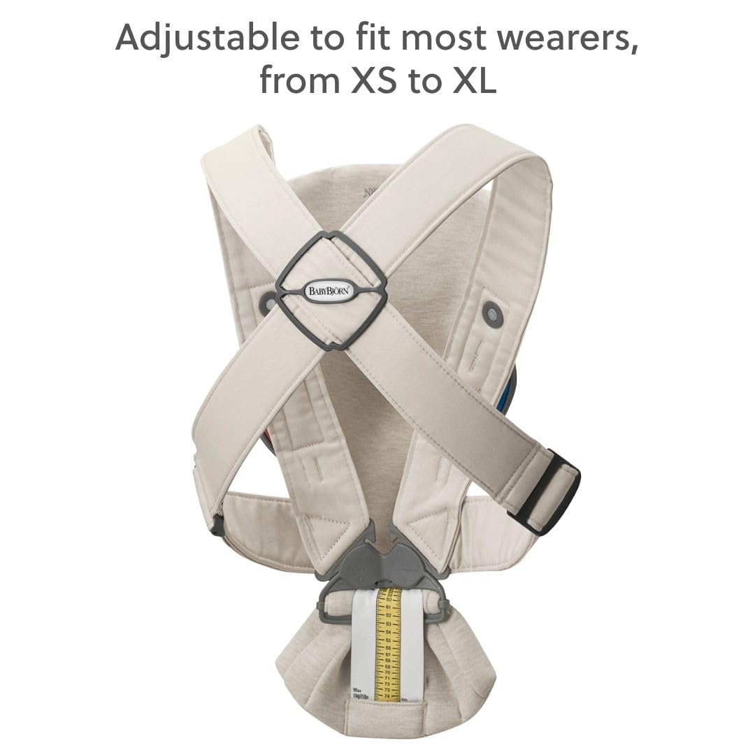 BabyBjorn Baby Carrier Mini, 3D Jersey, Light Beige