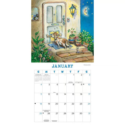 Gary Patterson's Dogs Magnetic Mount Wall Calendar 2026 with Pen