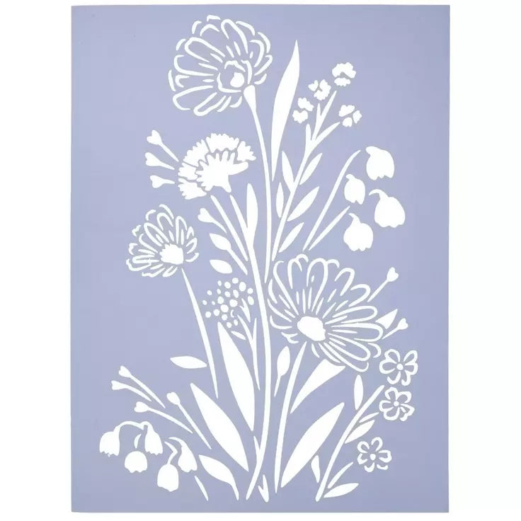Home Decor Show-Offs Floral Bouquet Stencil