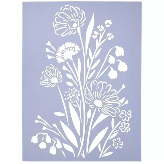 Home Decor Show-Offs Floral Bouquet Stencil