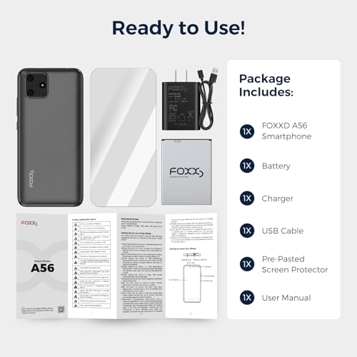 New 4G Smartphone Android 13 Go Edition - 5.5" Display, 2GB+16GB Storage, 2000mAh Battery, 2MP Main + 0.3MP Auxiliary Camera, Dual SIM, 3.5mm Headphone Jack