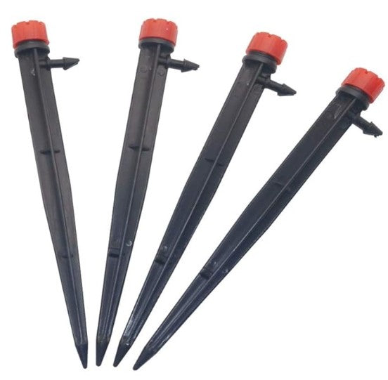 Hose Fittings Micro Bubbler Dripper Agriculture Drip Irrigation 360 Degree Adjustable Stake Water Dripper Garden Watering (10 Pcs)