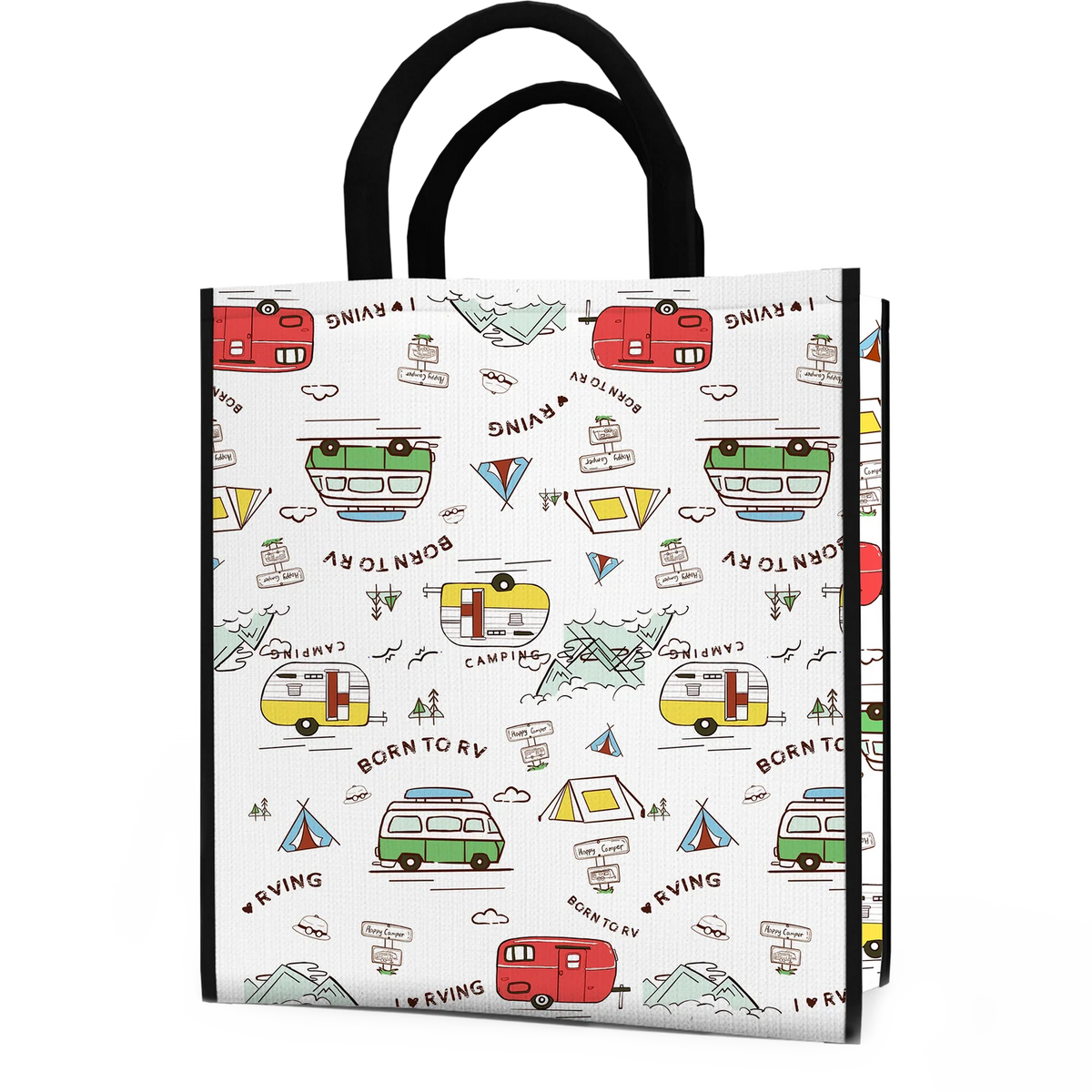 RVGUARD Born to RV Canvas Tote Bag (Large)