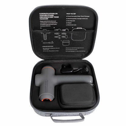 Sharper Image Power Percussion Deep Tissue Massager Massage Gun Gray