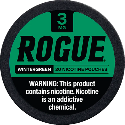 Rogue Wintergreen 3mg Pouches | 5 Cans