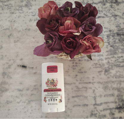 Limited Edition Sugared Cranberries Aluminum Free Deodorant Die Free Vegan ( Only pack one )