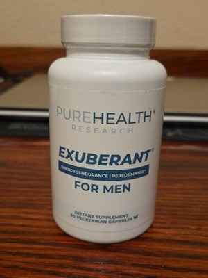PureHealth Research Exuberant Men Boost Energy Performance 90 cap JAN 2027 ( No Original Box )