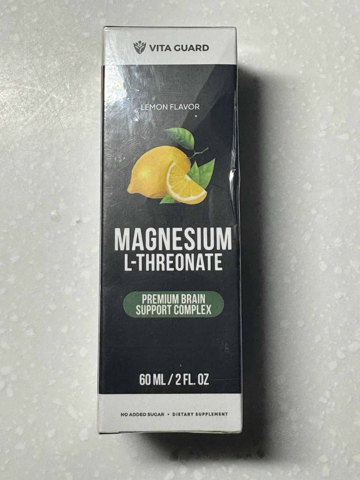 Vita Guard Magnesium L-Threonate 100% Mineral Lemon 60ml