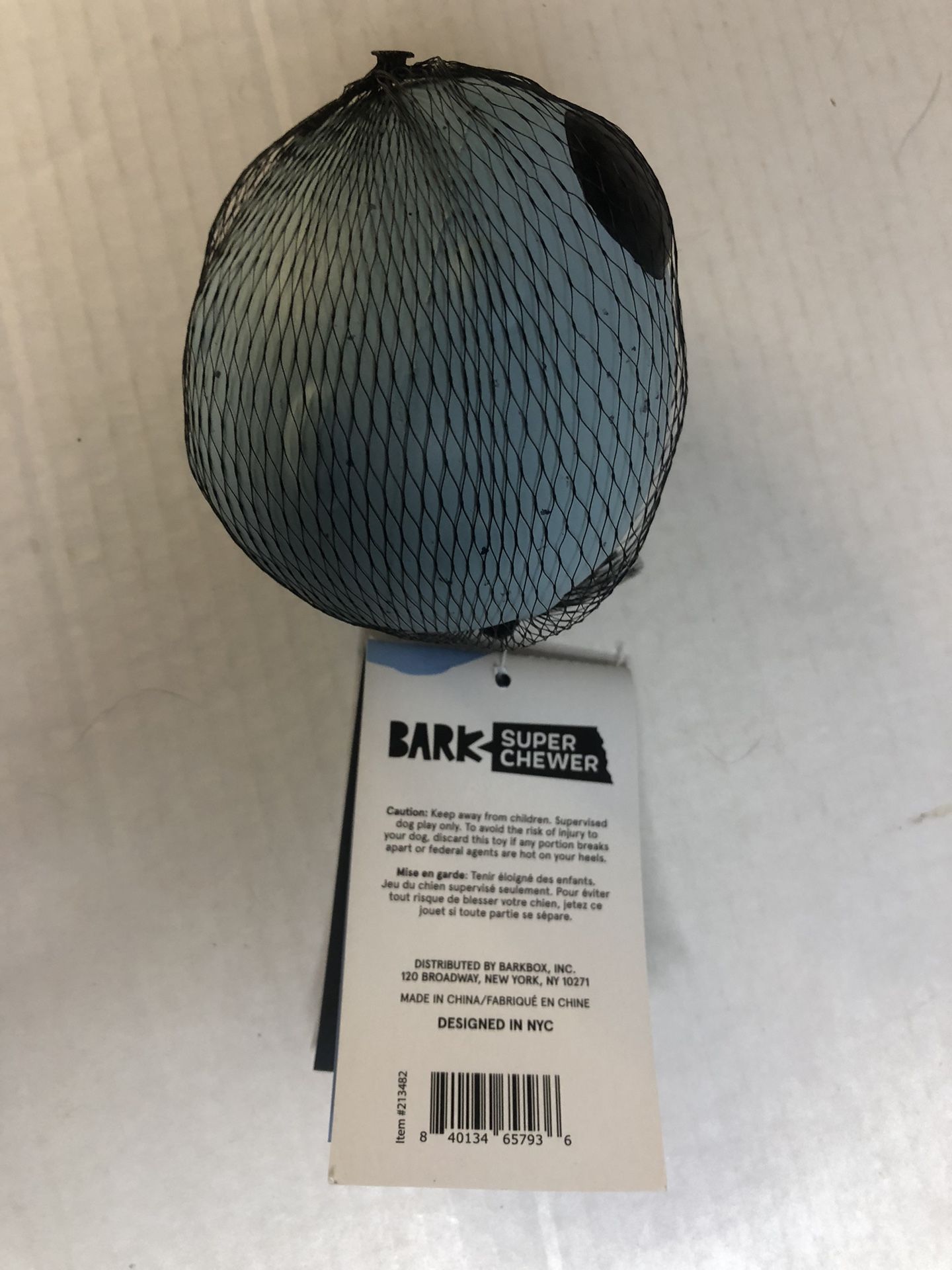 Bark Box Super Chewer A.R.F. Alien Natural Rubber Toy Small Dogs