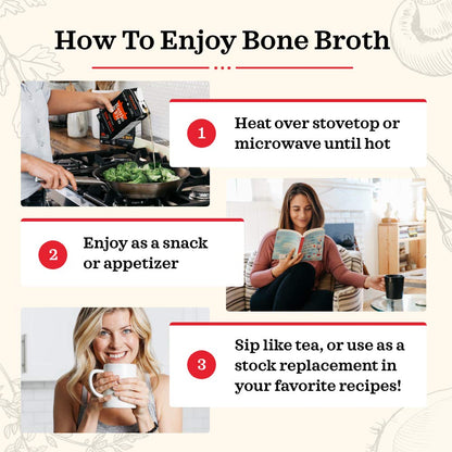 Kettle and Fire Classic Beef Bone Broth, Keto, Paleo, and Whole 30 Approved, Gluten Free, High in Protein and Collagen (6 Pack) Grass-Fed, Pasture-Raised Beef Bone Broth, 19g Protein, Gluten Free Certified, Glyphosate Residue-Free, Whole30, Keto & Paleo