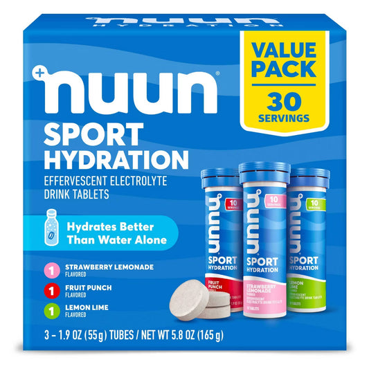 nuun Hydration Sport Drink Dissolving Vegan Tablets - Variety Pack - 5.8oz/30ct