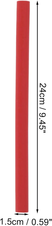 Unique Bargains 10 Pcs Durable Convenient Sponge Foam Hair Roller for Women 9.45" x 3/16" Red