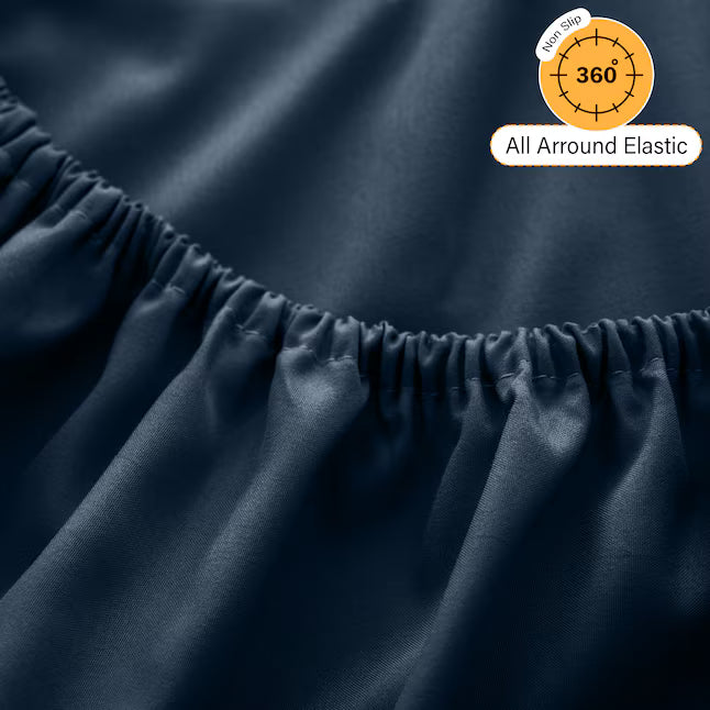 Lux Decor Collection 4-Piece Microfiber Sheet Set Deep Pocket Ultra Soft Durable Bed Sheets Set With Pillowcases