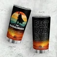34HD Gifts for Dad, Dadalorian Tumbler with Lid 20 oz Stainless Steel, Father Drinking Cup, Star Dad Merch, Daddy Birthday Gifts from Daughter, Son, Wife