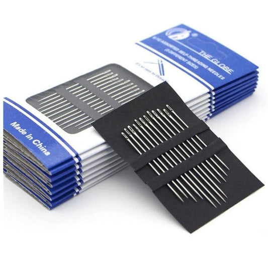 24 Self Threading Needles in 3 Sizes