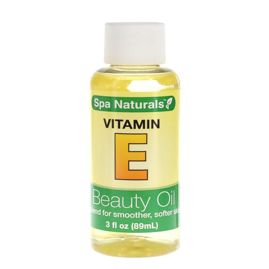 1 pack Spa Naturals Vitamin E Oil for Your Face & Skin - Helps Reduce Wrinkles, Fine Lines for Younger Skin. Reduces Stretch Marks & Scars. 3 oz (Security Sealed for your safety)