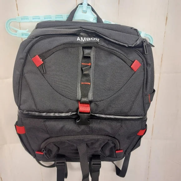 Ambor Insulated Cooler Backpack, Double Deck Leakproof Cooler Bag