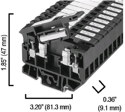 4 square mm Fuse Terminal Block Catalog #: 1492-H5