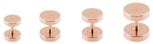 Rosegold Steel - Fake Ear Plug (10mm, 1pack)