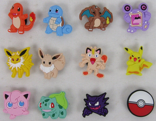 Crocs Charms Pokémon Lot (12)-NEW