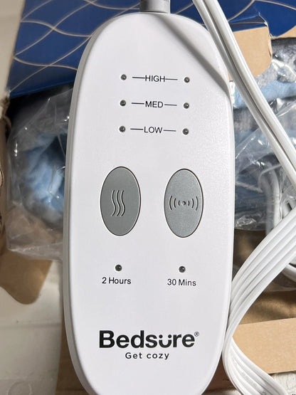 Sleep solutions Bedsure Get Cozy 12"x 24" Heat Blanket Temp Controller Grey