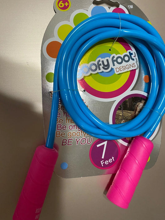 New In Packaging Jump Rope Goofy Foot Designs 7 Feet